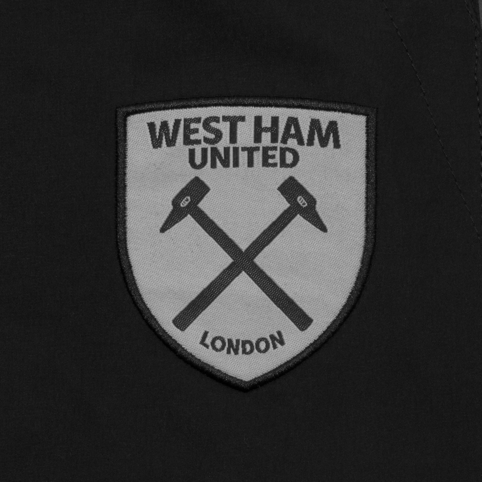 West Ham adults tracksuit in grey with club crest to chest and left thigh