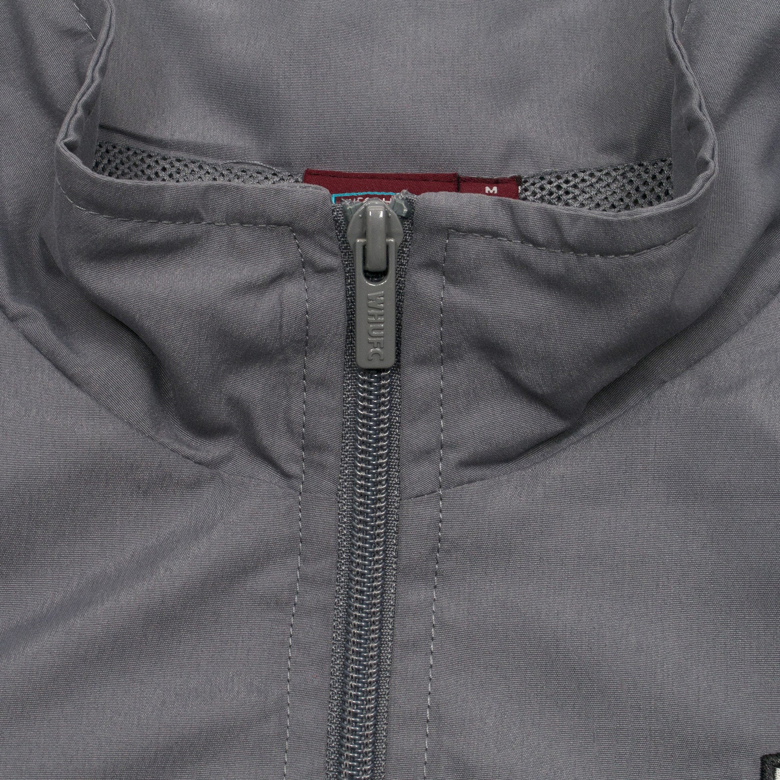 West Ham adults tracksuit in grey with club crest to chest and left thigh