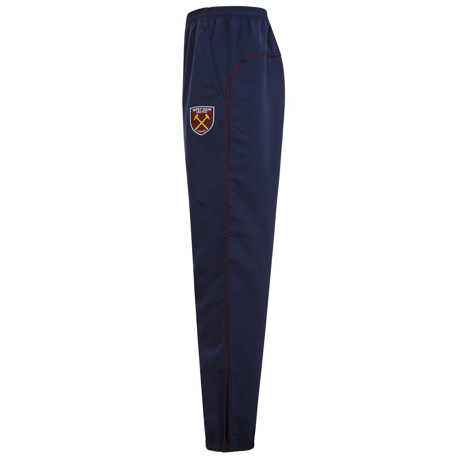 West Ham adults tracksuit in navy blue with club crest to chest and left thigh
