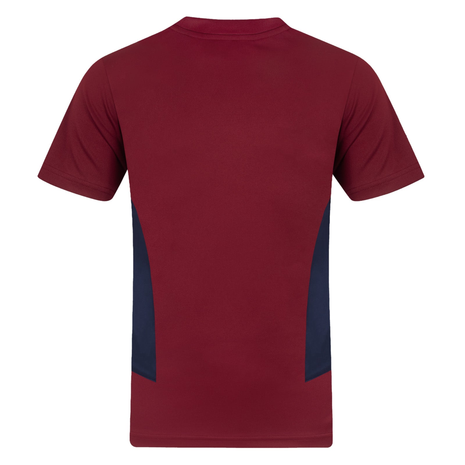 West Ham adults poly T-shirt in claret with club crest to chest