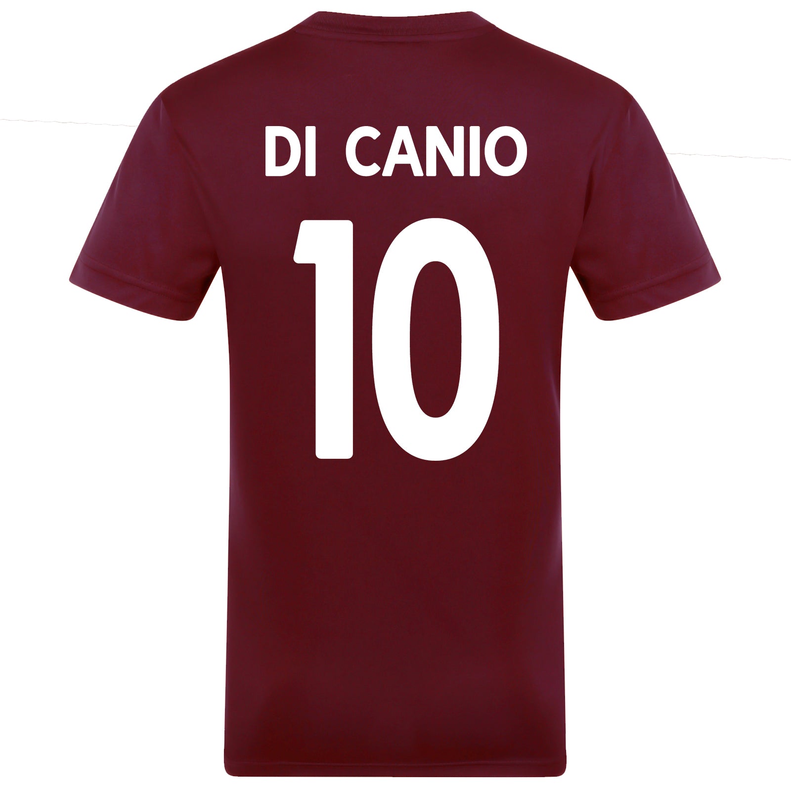 West Ham adults poly T-shirt in claret with club crest to chest