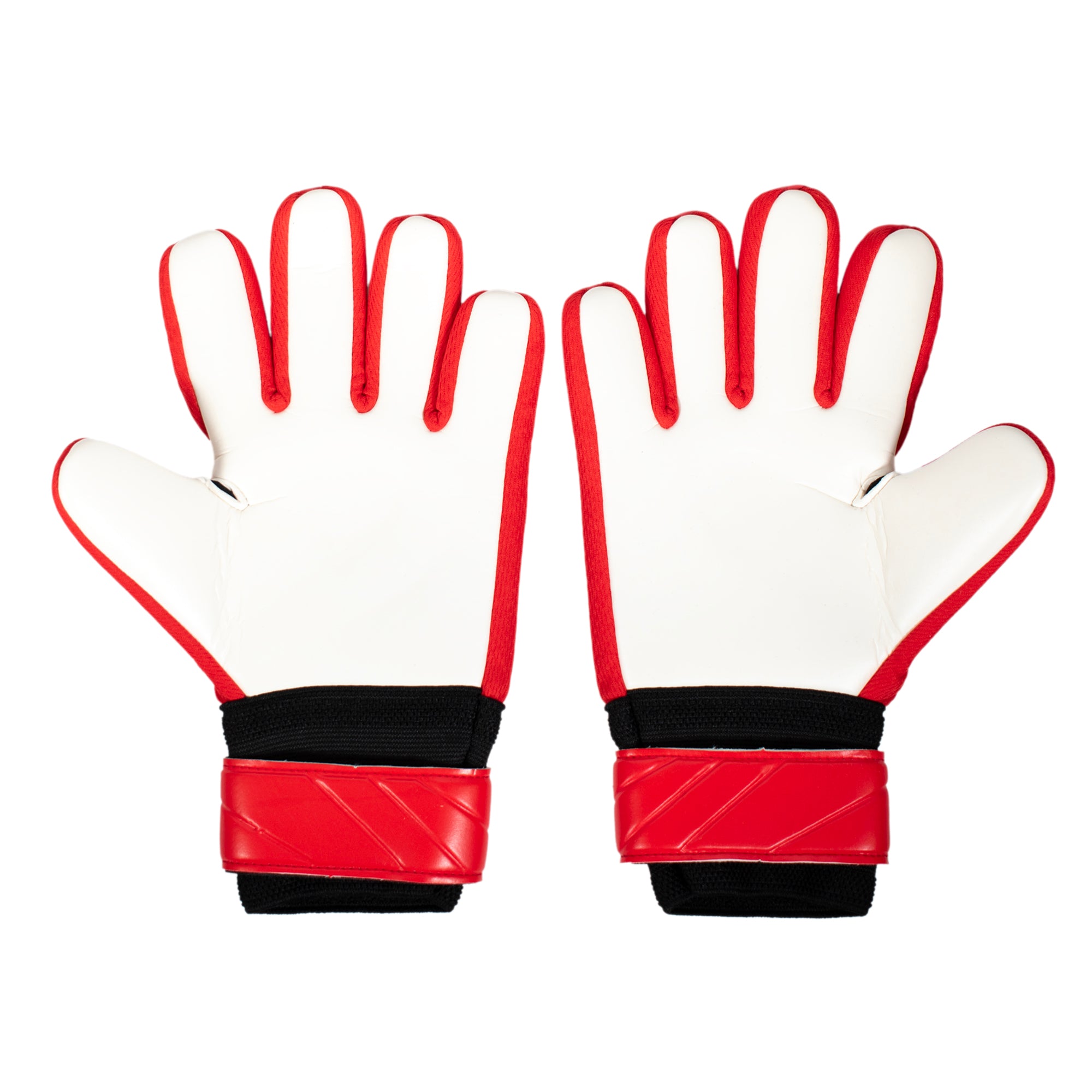 Arsenal red goalkeeper gloves with AFC crest & text print to each glove.