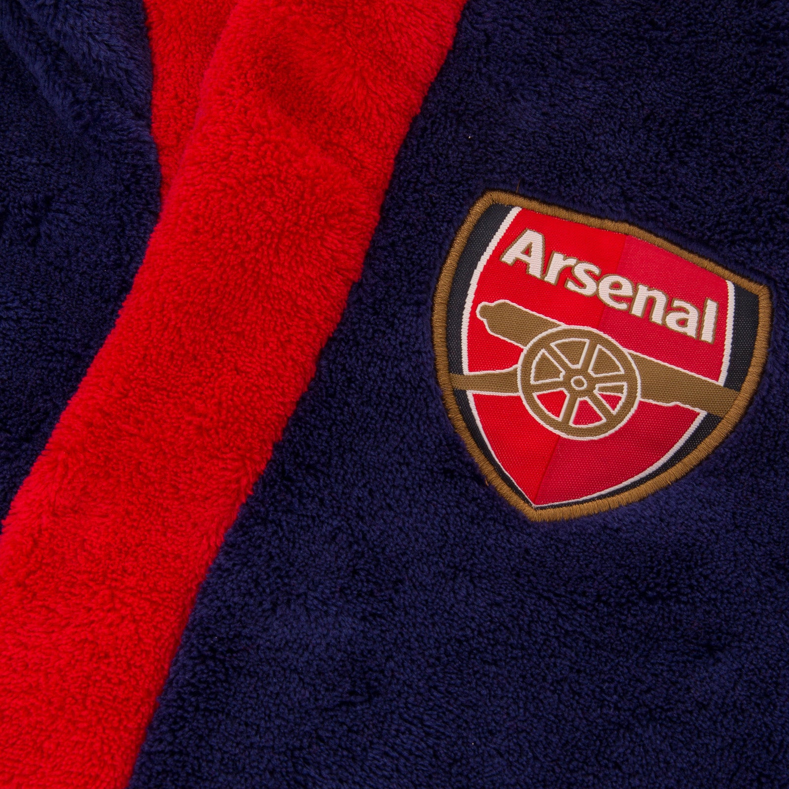 Arsenal kids dressing gown in blue with crest