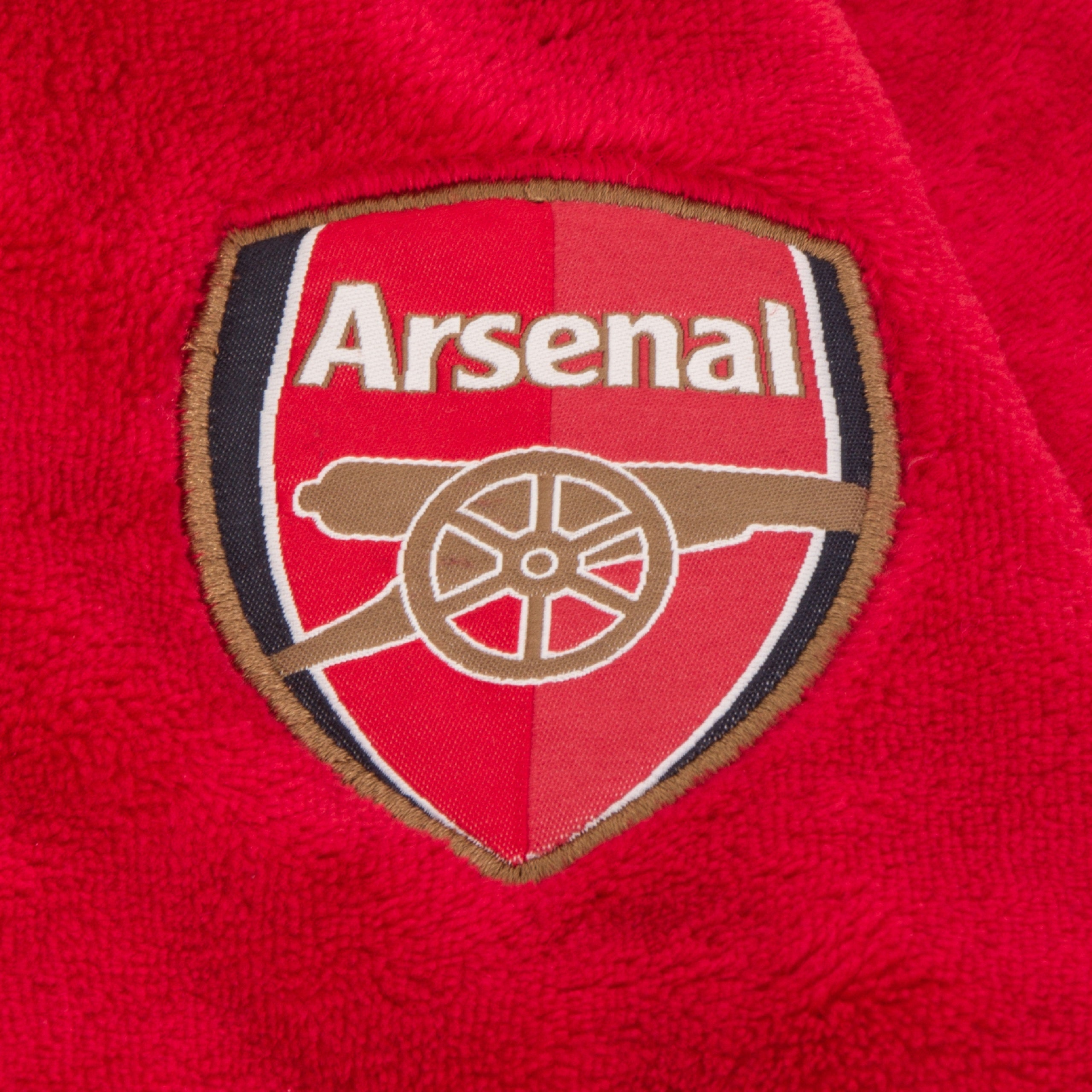 Arsenal kids dressing gown in red with crest