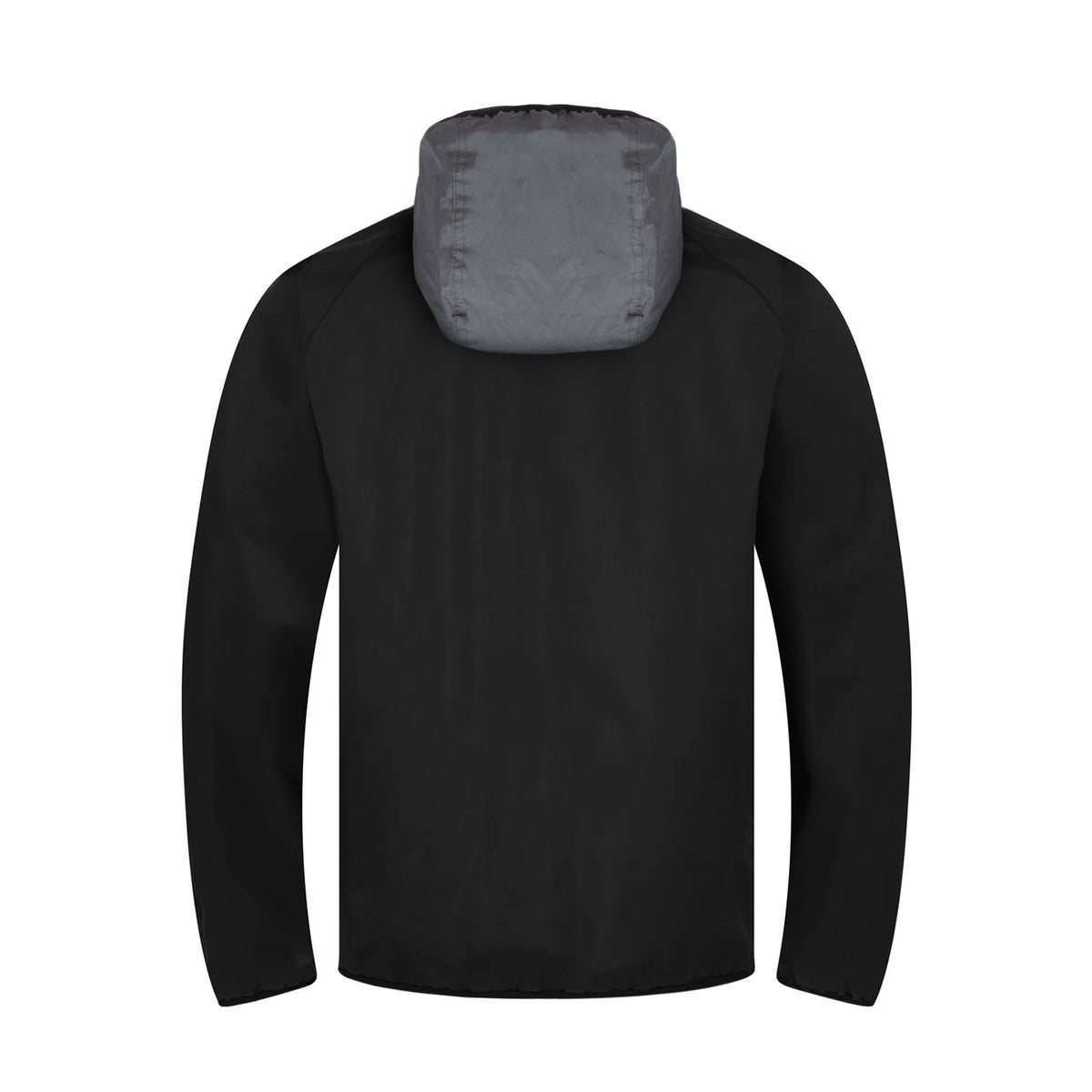 Newcastle Utd kids shower jacket in black & grey with club crest to chest.