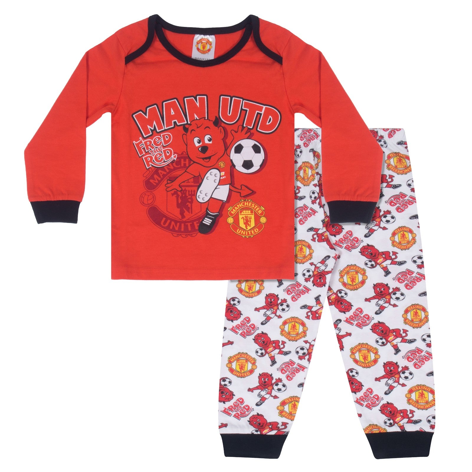 Manchester United Pyjamas for Baby in Red & White