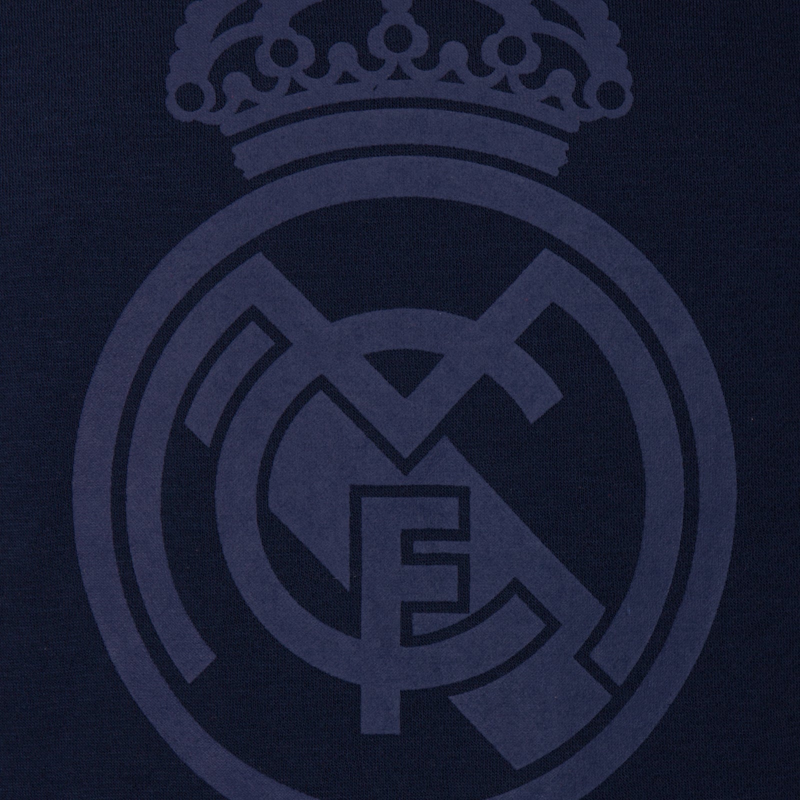 Real Madrid kids sweatshirt in navy blue with club crest to chest.