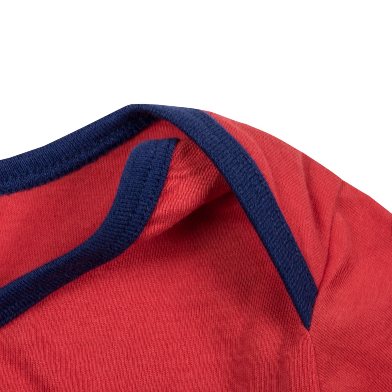 Arsenal baby pyjamas in red. Long sleeve pyjama top with crest & text print and bottoms with all over club crest