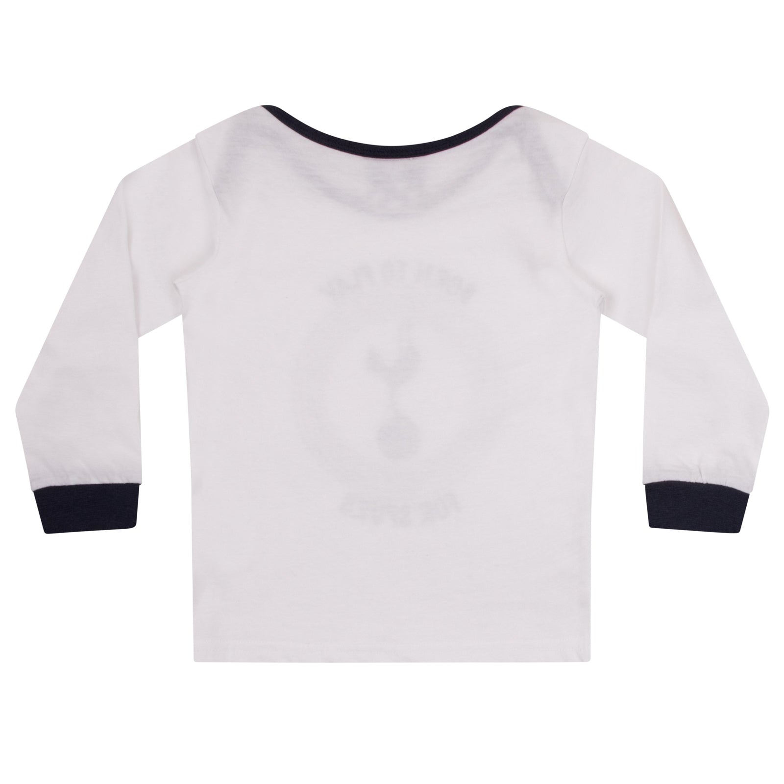 Spurs baby pyjamas with white top and navy bottoms