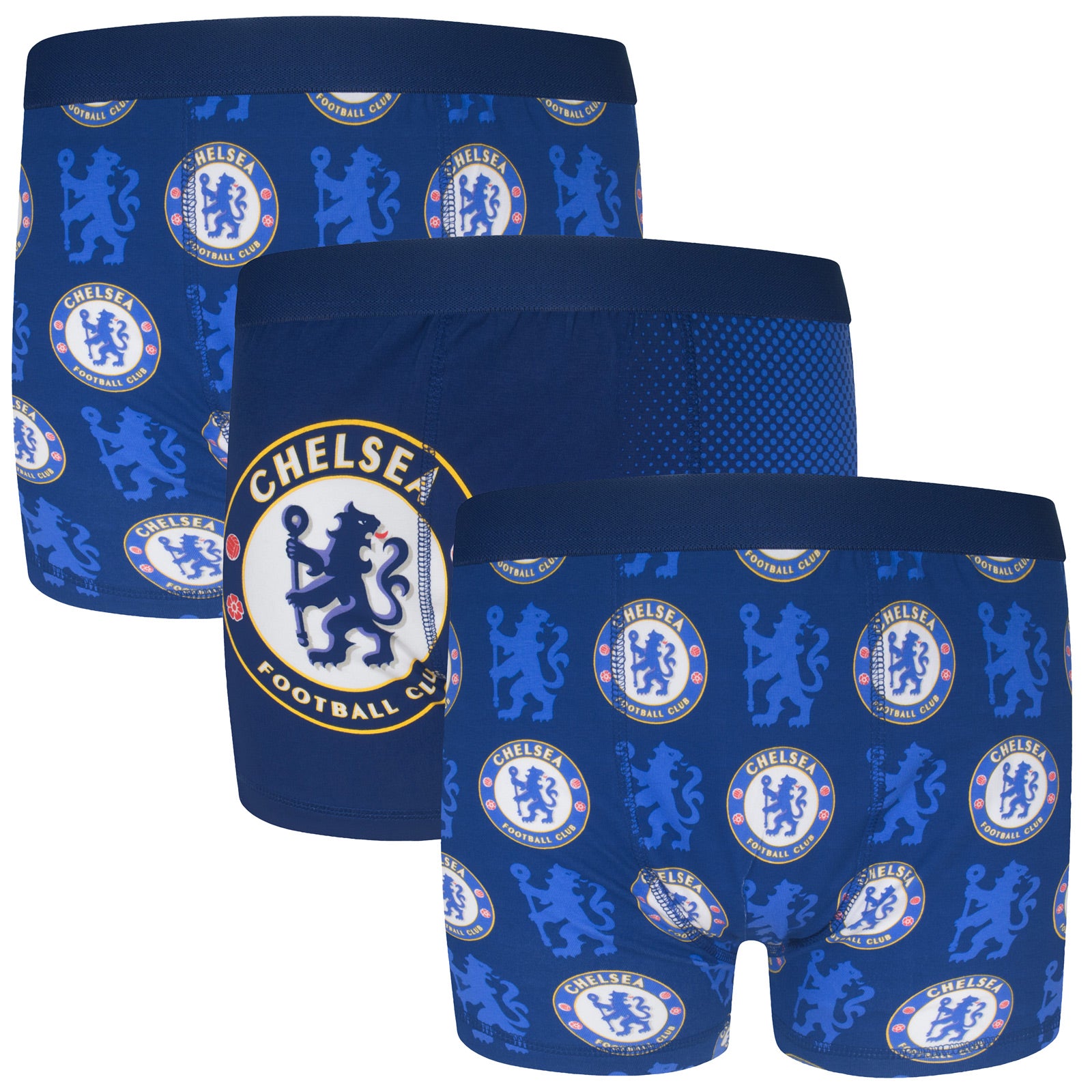 Chelsea boxer shorts for boys in blue