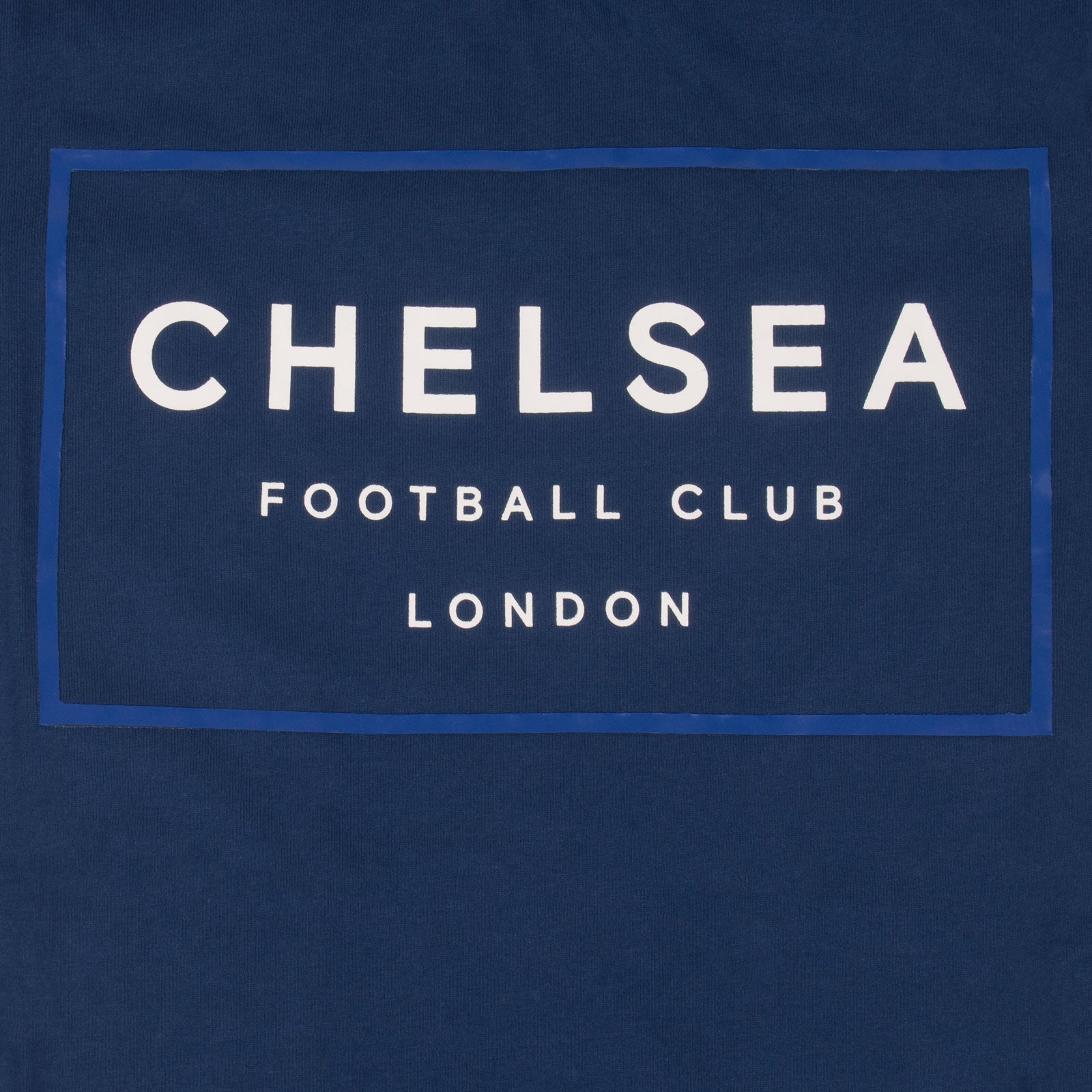 Chelsea kids T-shirt in royal blue with large club crest print to front and small crest print to sleeve.
