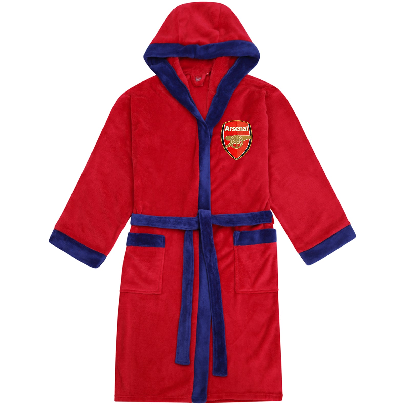 Arsenal adults dressing gown in red with crest
