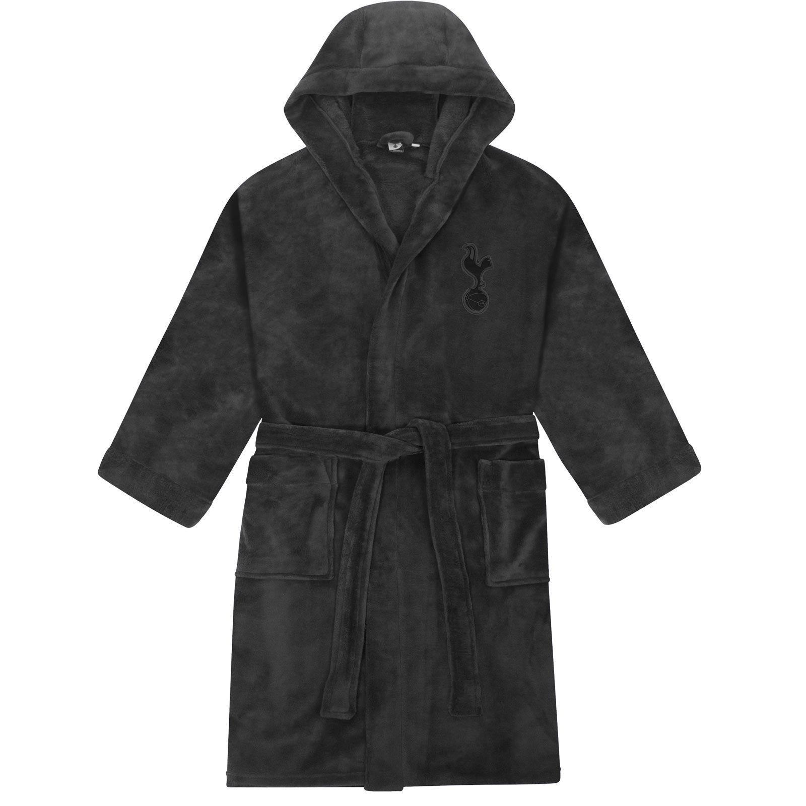 Spurs adults dressing gown in grey with a Spurs crest.