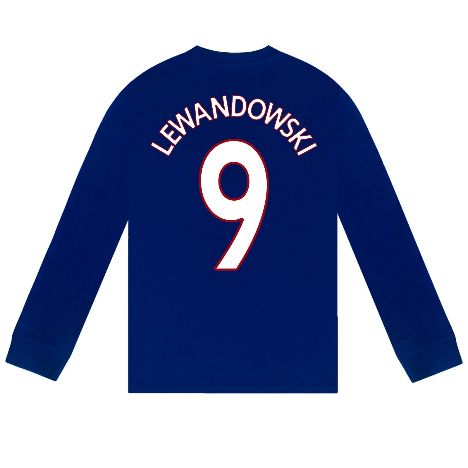 FC Barcelona kids long pyjamas in reflex blue. Long sleeve top featuring the club crest. Long legged bottoms with the club crest and Barca Text.