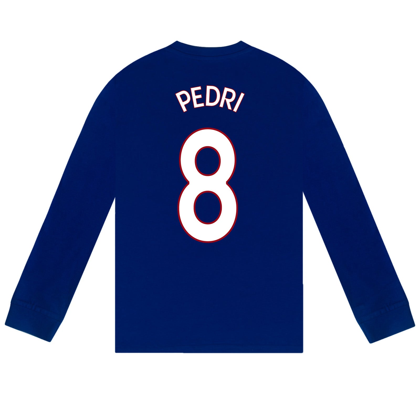 FC Barcelona kids long pyjamas in reflex blue. Long sleeve top featuring the club crest. Long legged bottoms with the club crest and Barca Text.