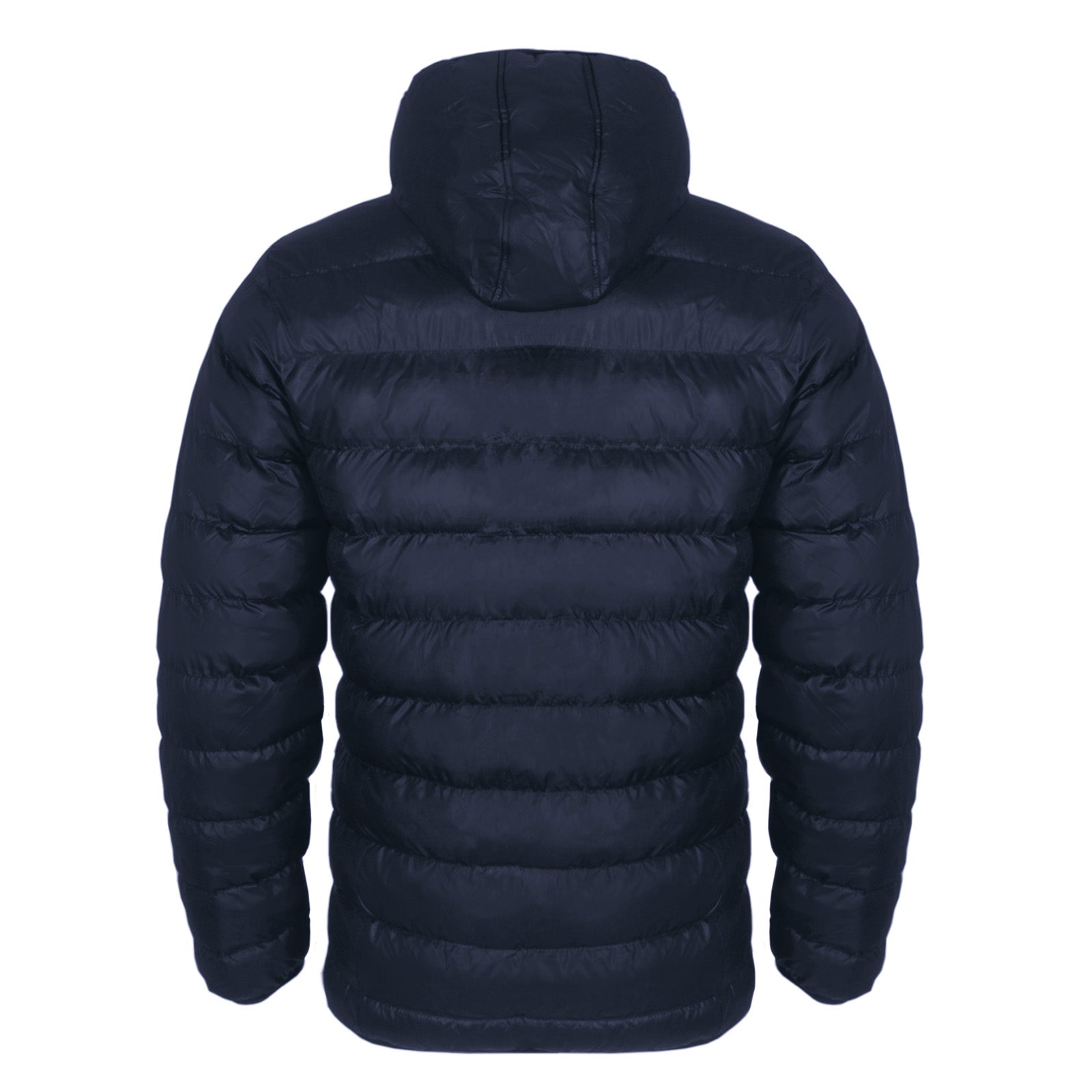 Arsenal kids quilted jacket in navy blue with club crest to chest.