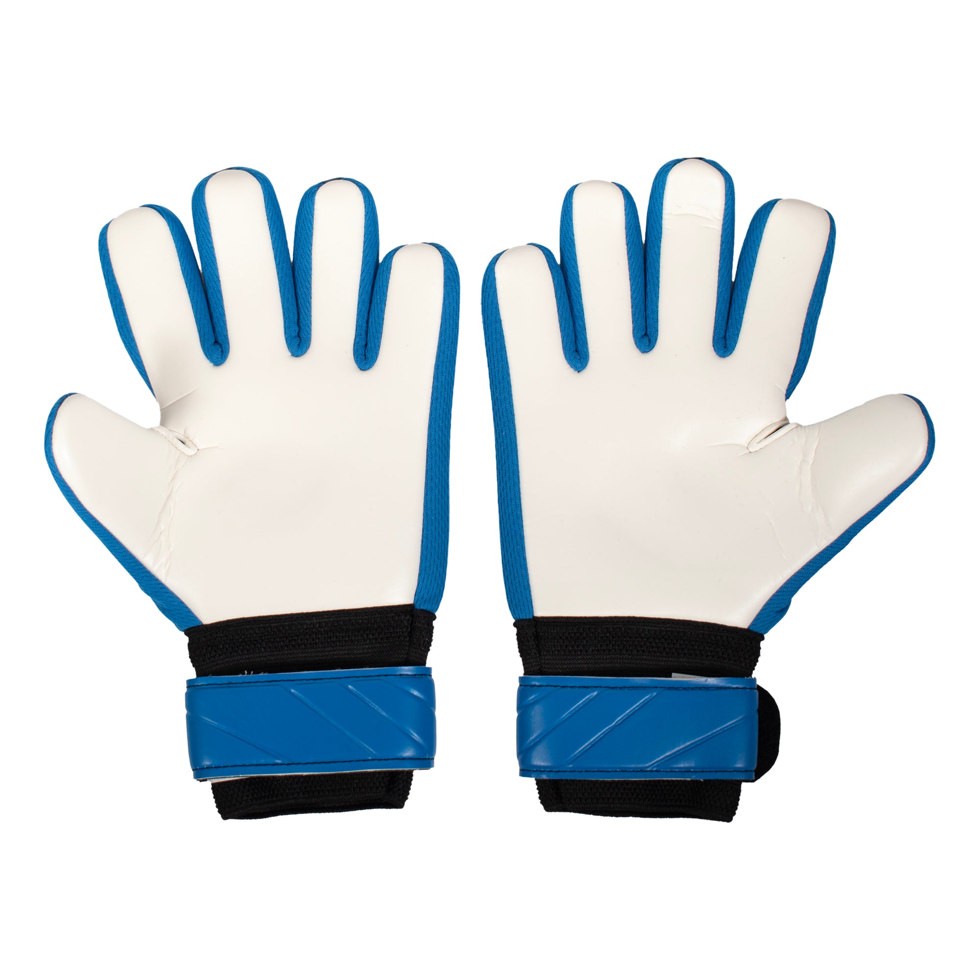 England goalkeeper gloves blue with Three Lions crest & text print to each glove