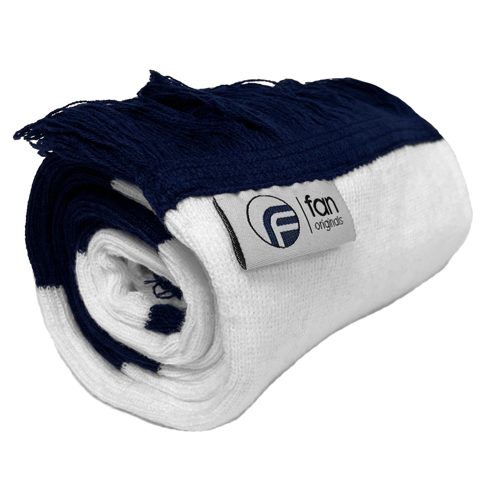 Spurs retro football bar scarf in navy blue and white