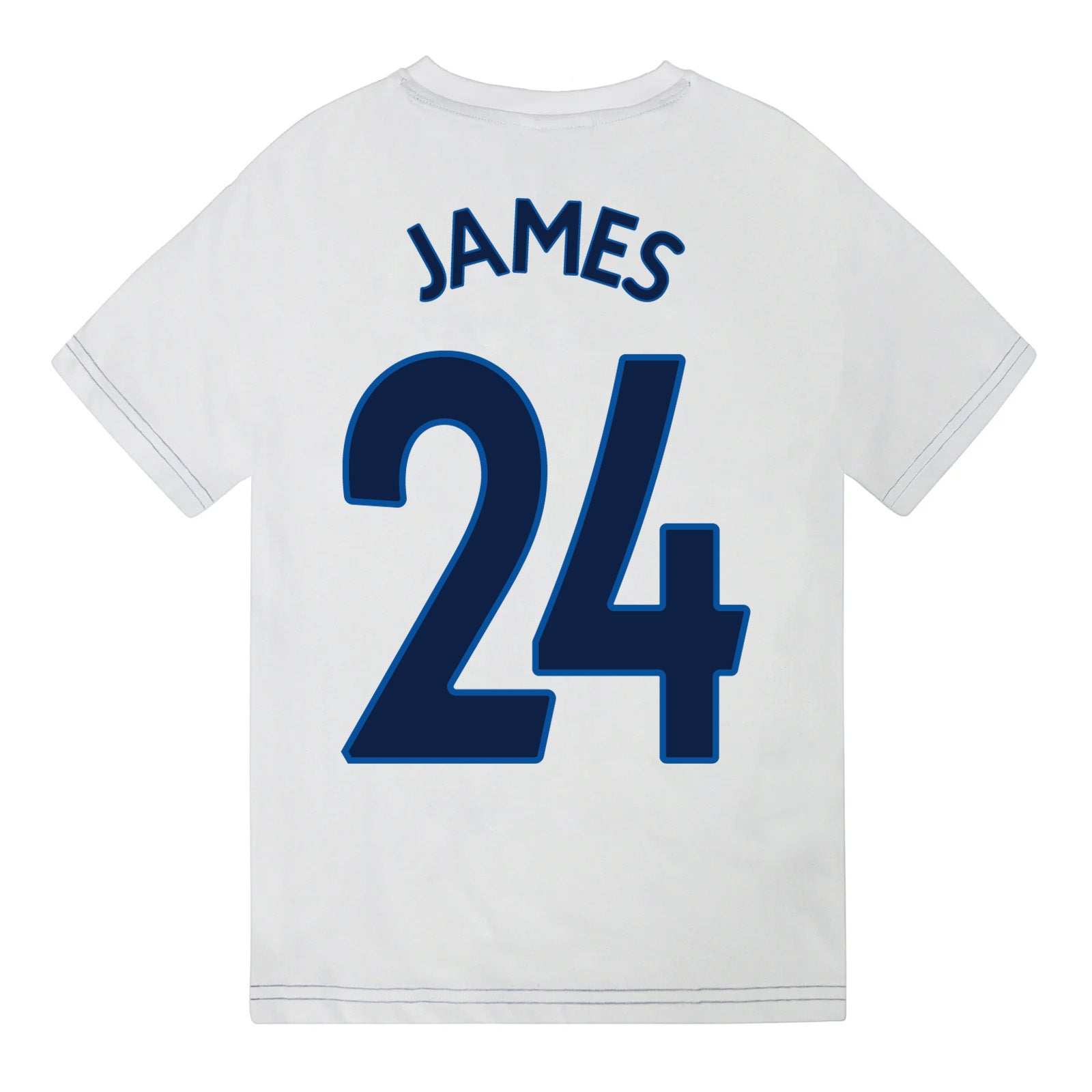 England kids pyjamas in white. Short sleeve top with graphic and shorts with 3 Lions logo to the left leg.