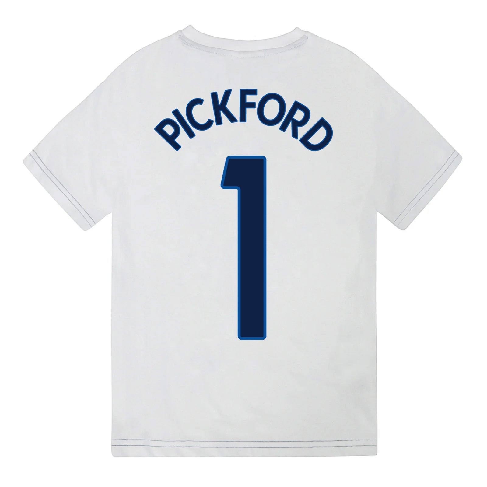 England kids pyjamas in white. Short sleeve top with graphic and shorts with 3 Lions logo to the left leg.