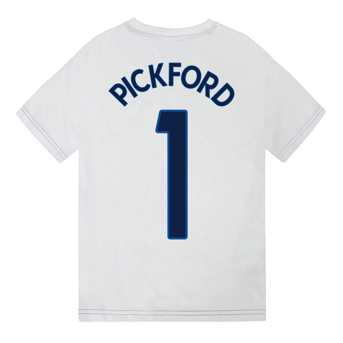 England kids pyjamas in white. Short sleeve top with graphic and shorts with 3 Lions logo to the left leg.