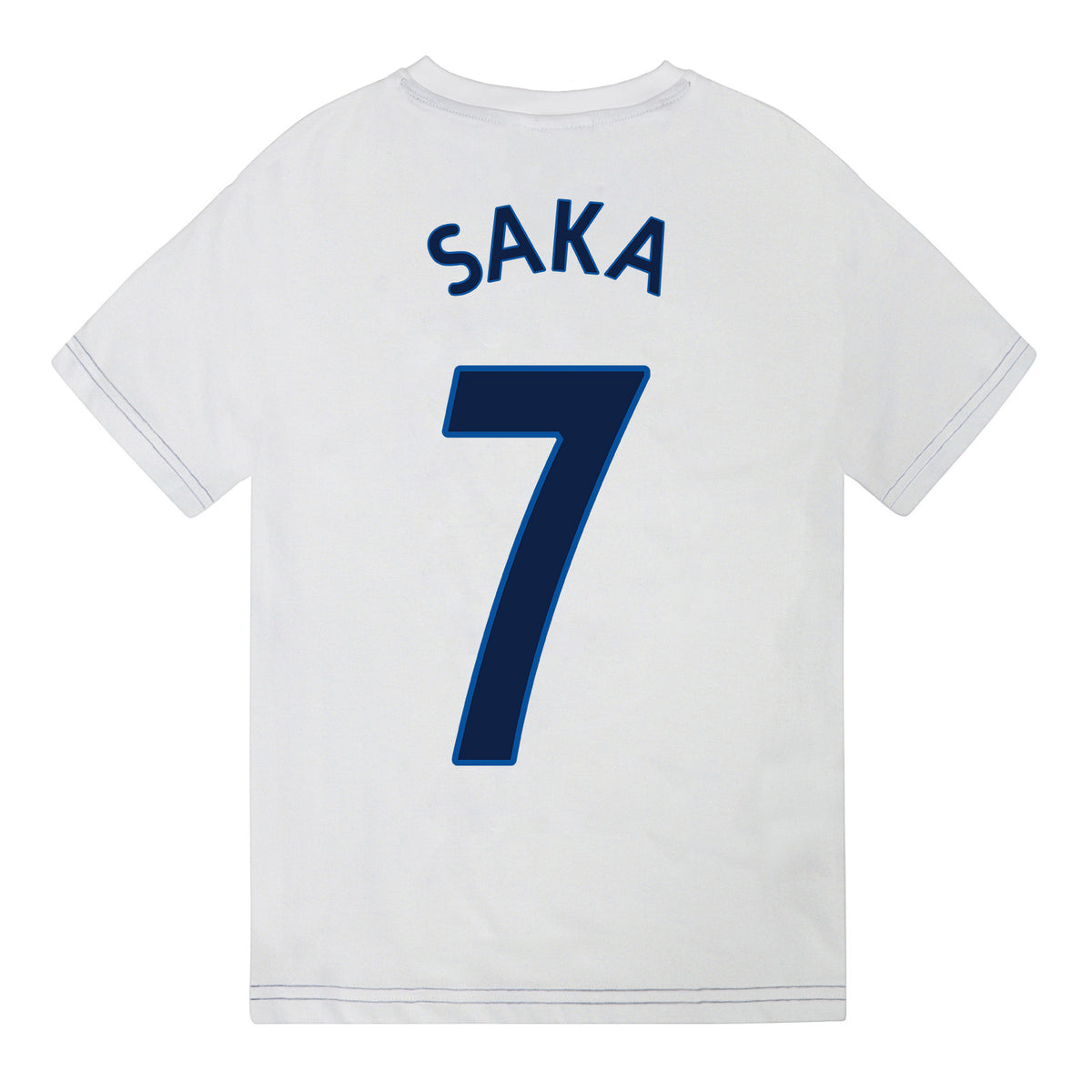 England kids pyjamas in white. Short sleeve top with graphic and shorts with 3 Lions logo to the left leg.