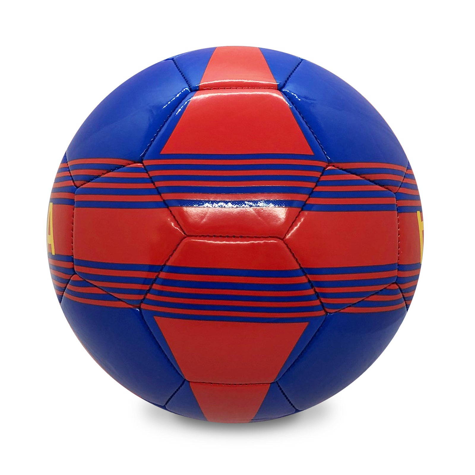 FC Barcelona size 4 blue football with FCB badge & text.
