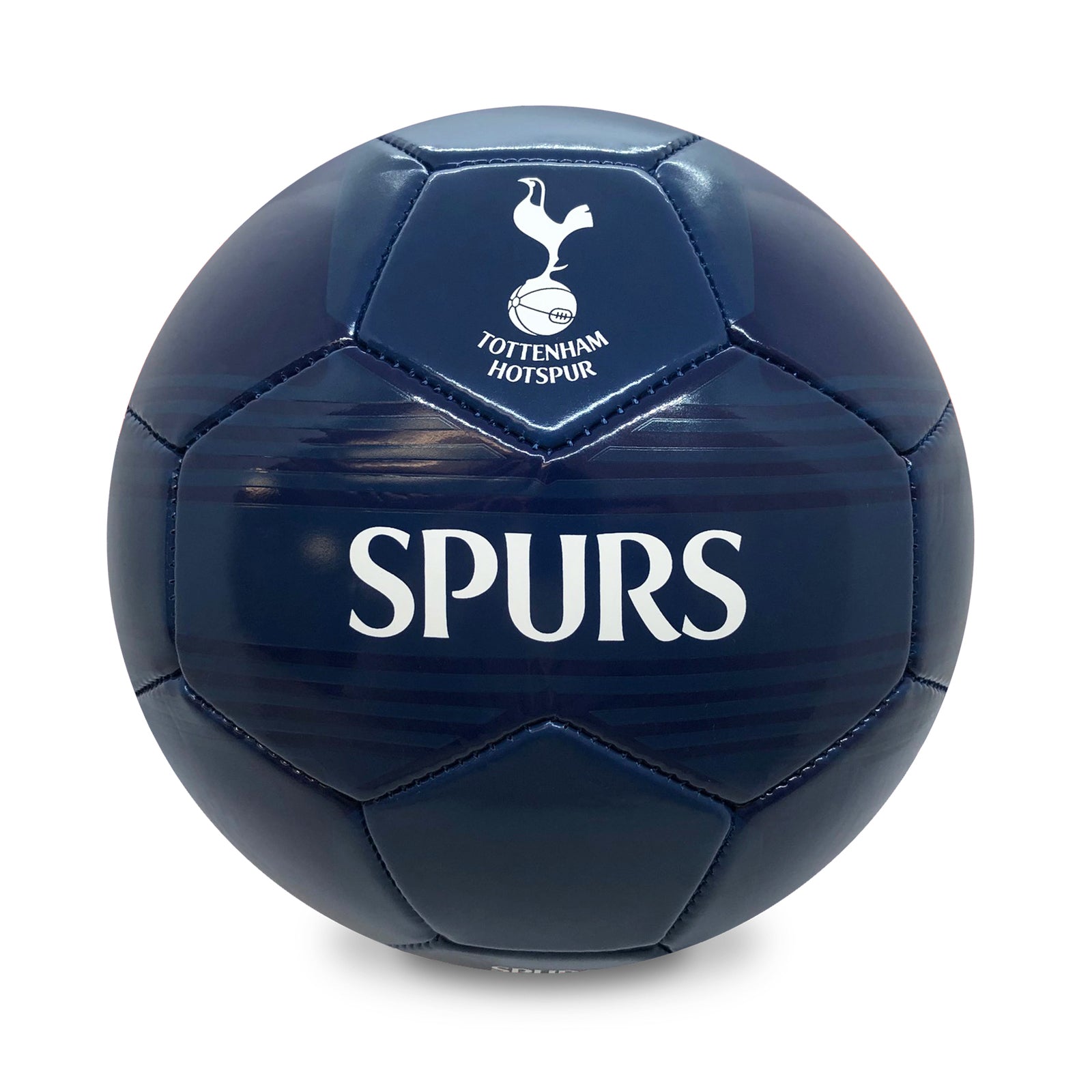 Spurs size 4 blue football with THFC crests & text.