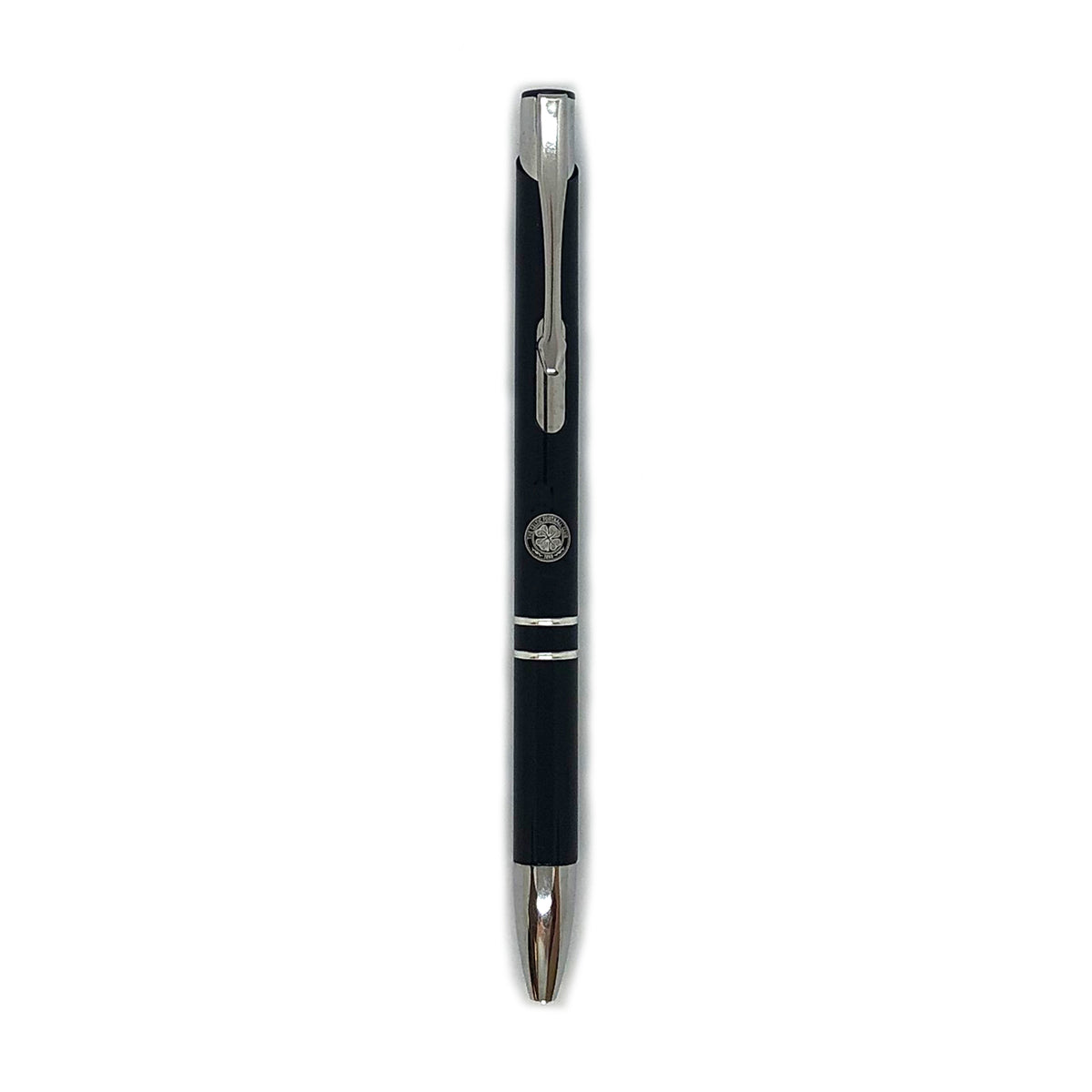 Celtic notebook & pen in black with silver foil crest in club design gift box.