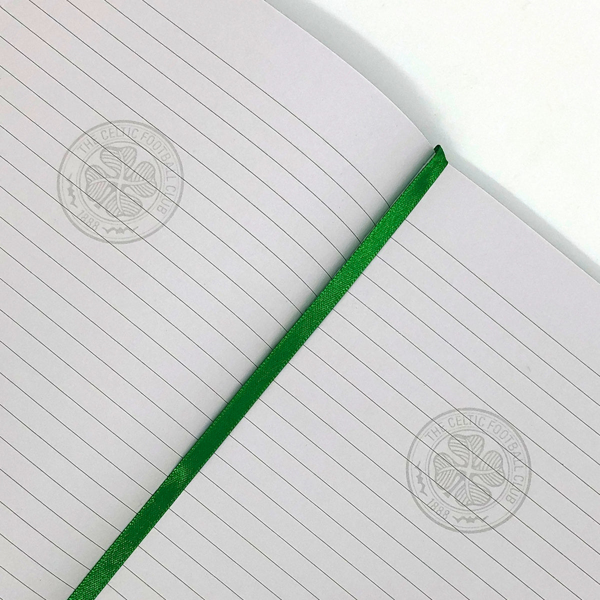 Celtic notebook & pen in black with silver foil crest in club design gift box.