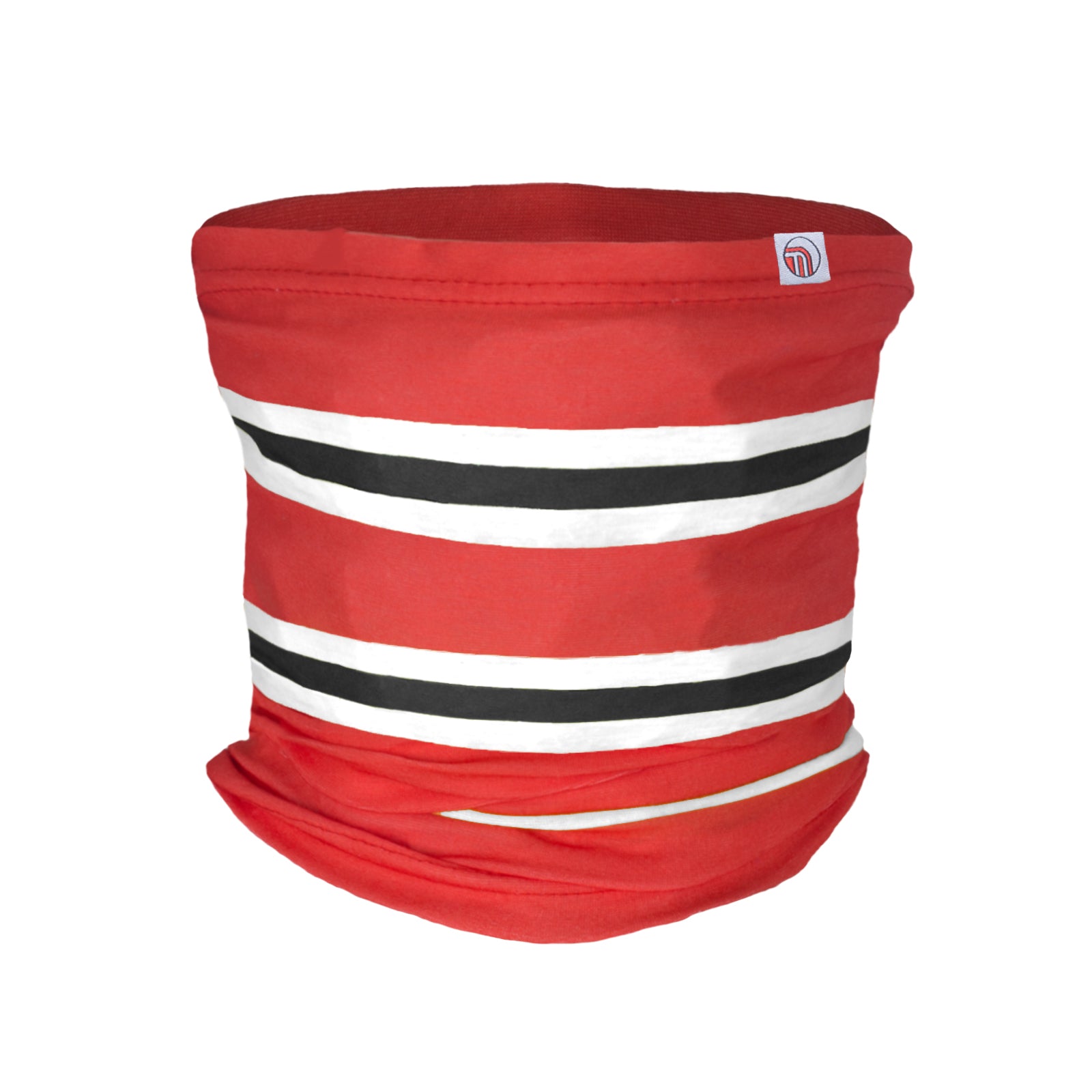 Sunderland snood in retro football bar scarf design in red
