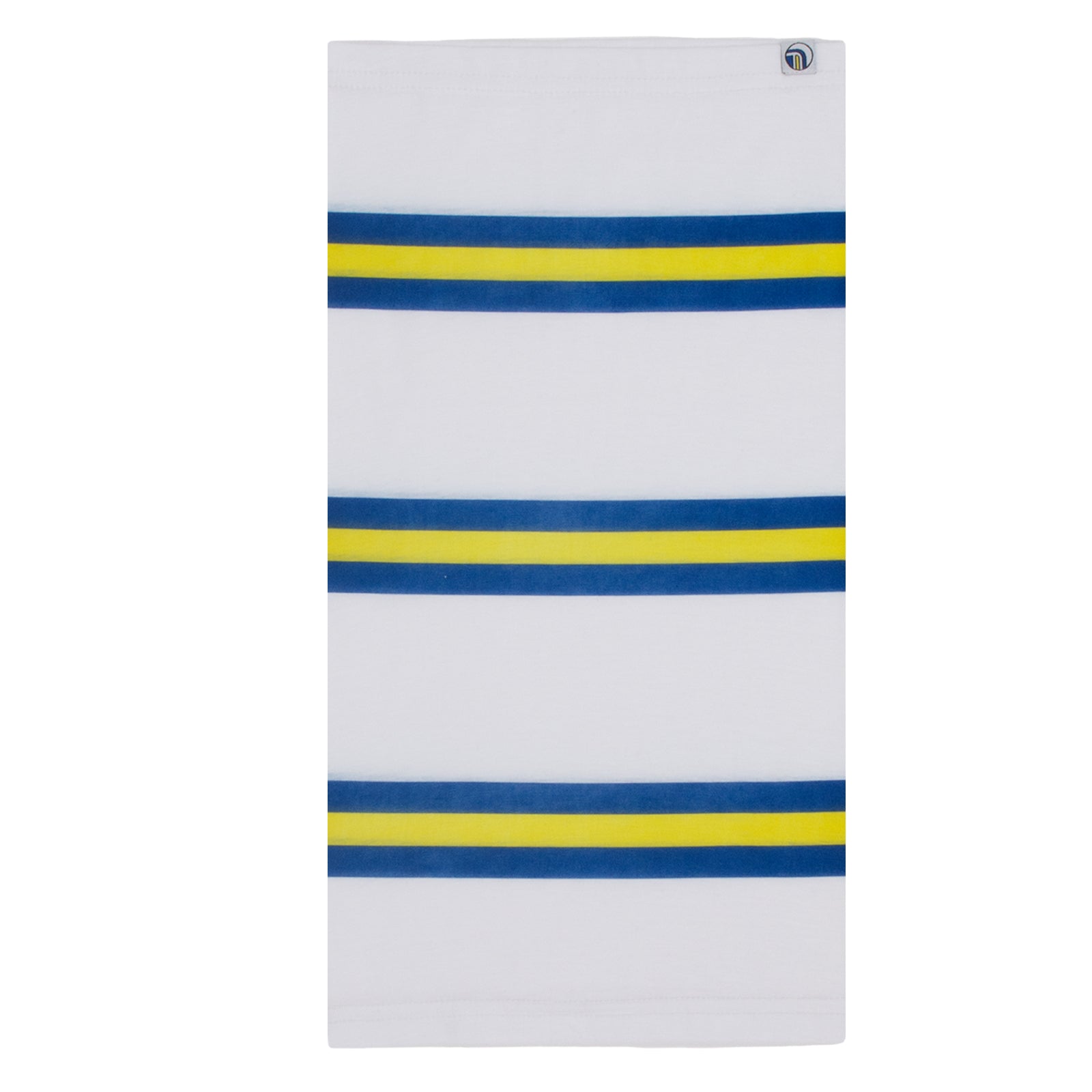 Leeds United snood in retro football bar scarf design in white