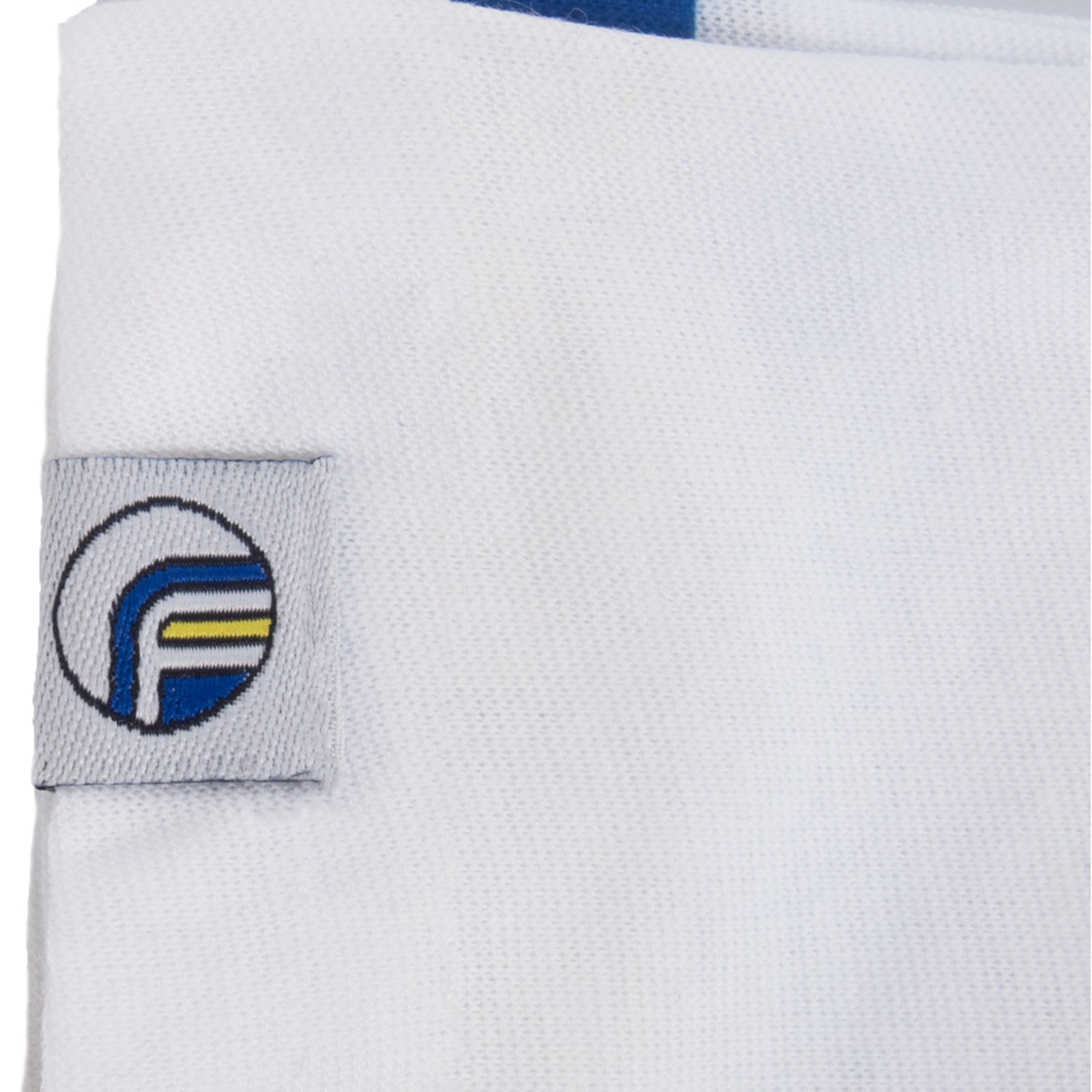 Leeds United snood in retro football bar scarf design in white