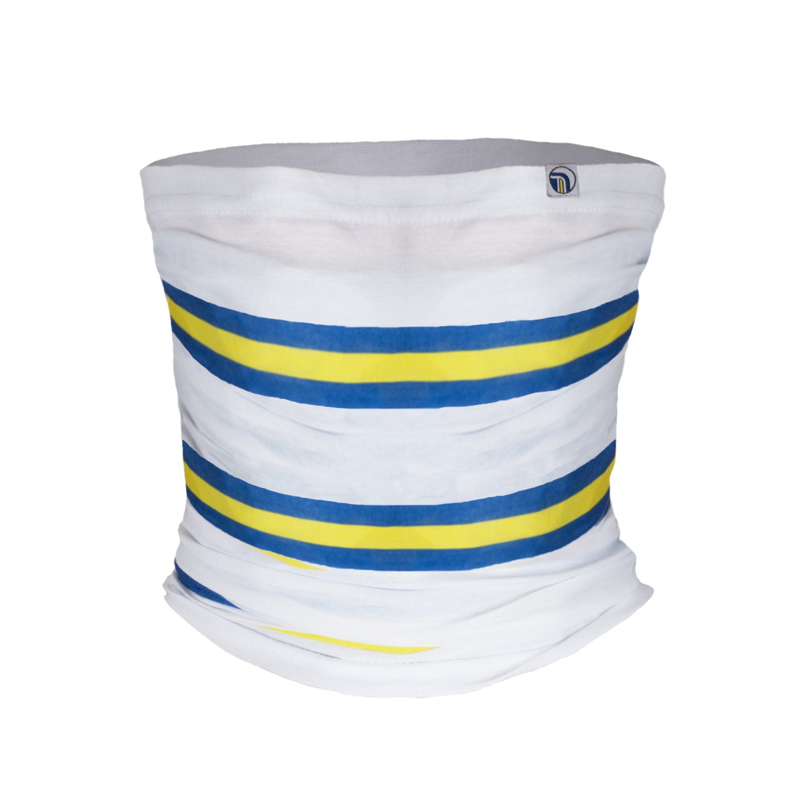 Leeds United snood in retro football bar scarf design in white