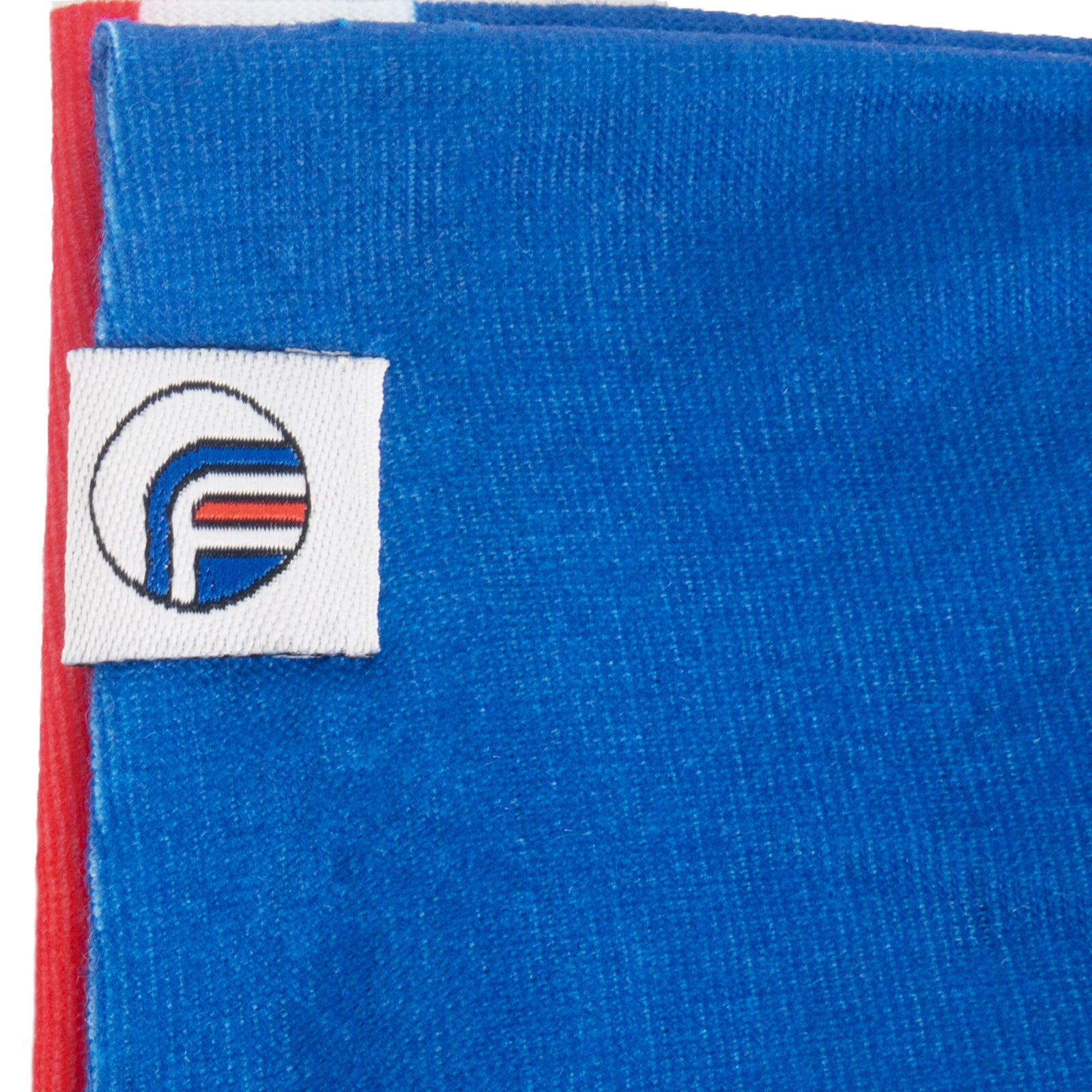 Rangers snood in retro football bar scarf design in blue