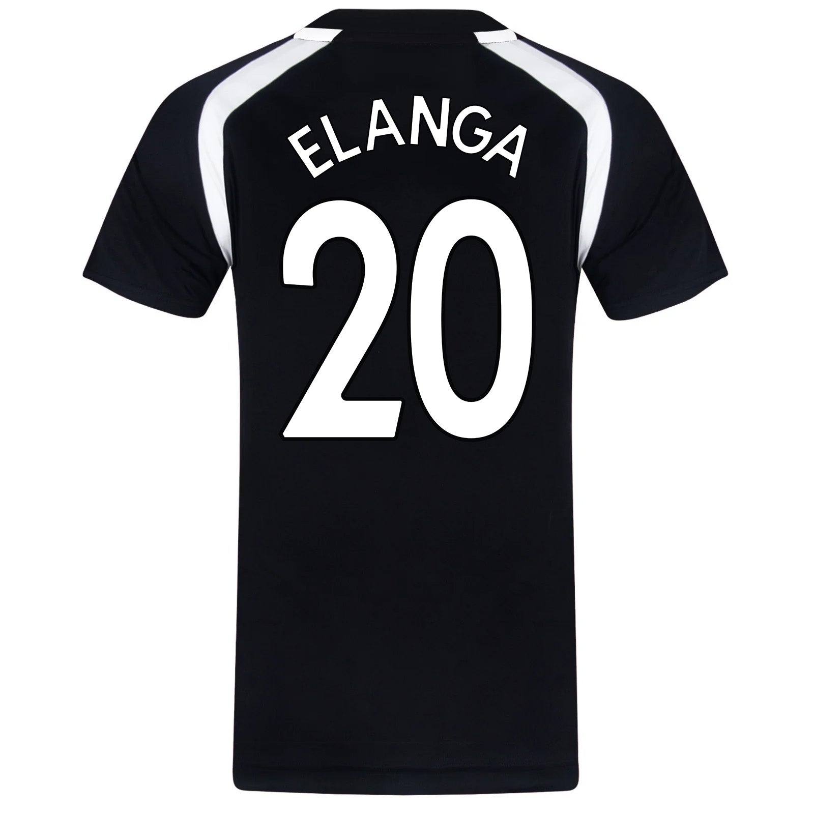 Newcastle United adults T-shirt in black with club crest to chest.