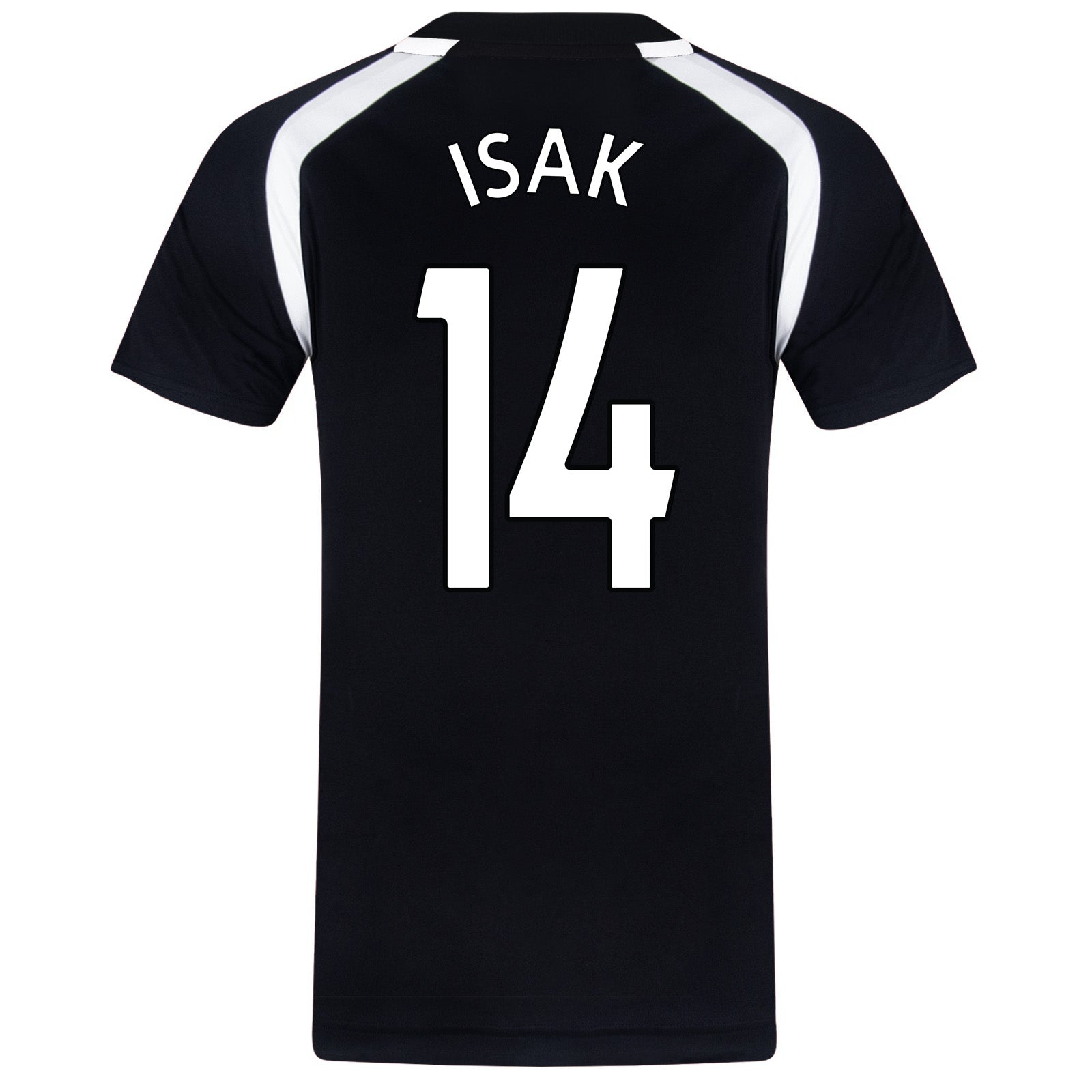 Newcastle United adults T-shirt in black with club crest to chest.