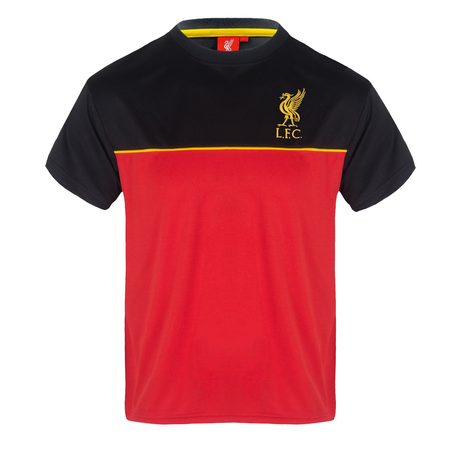 Liverpool kids T-shirt in black with club crest to chest