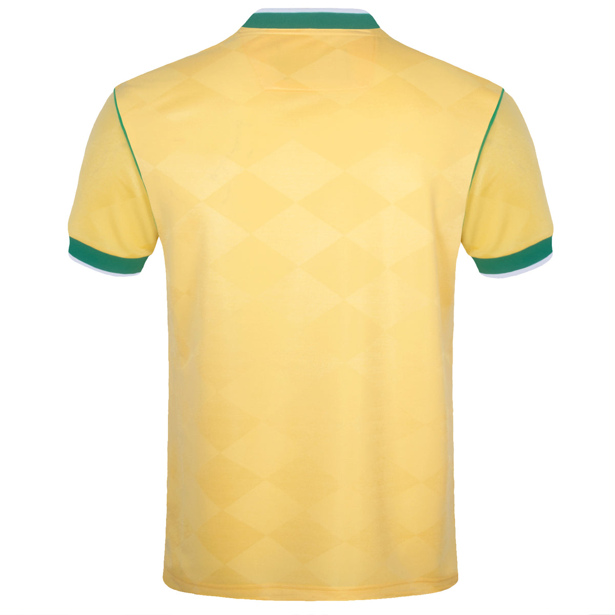 Celtic retro football shirt. Replica 1988 shirt in yellow with club crest and sponsor print to front