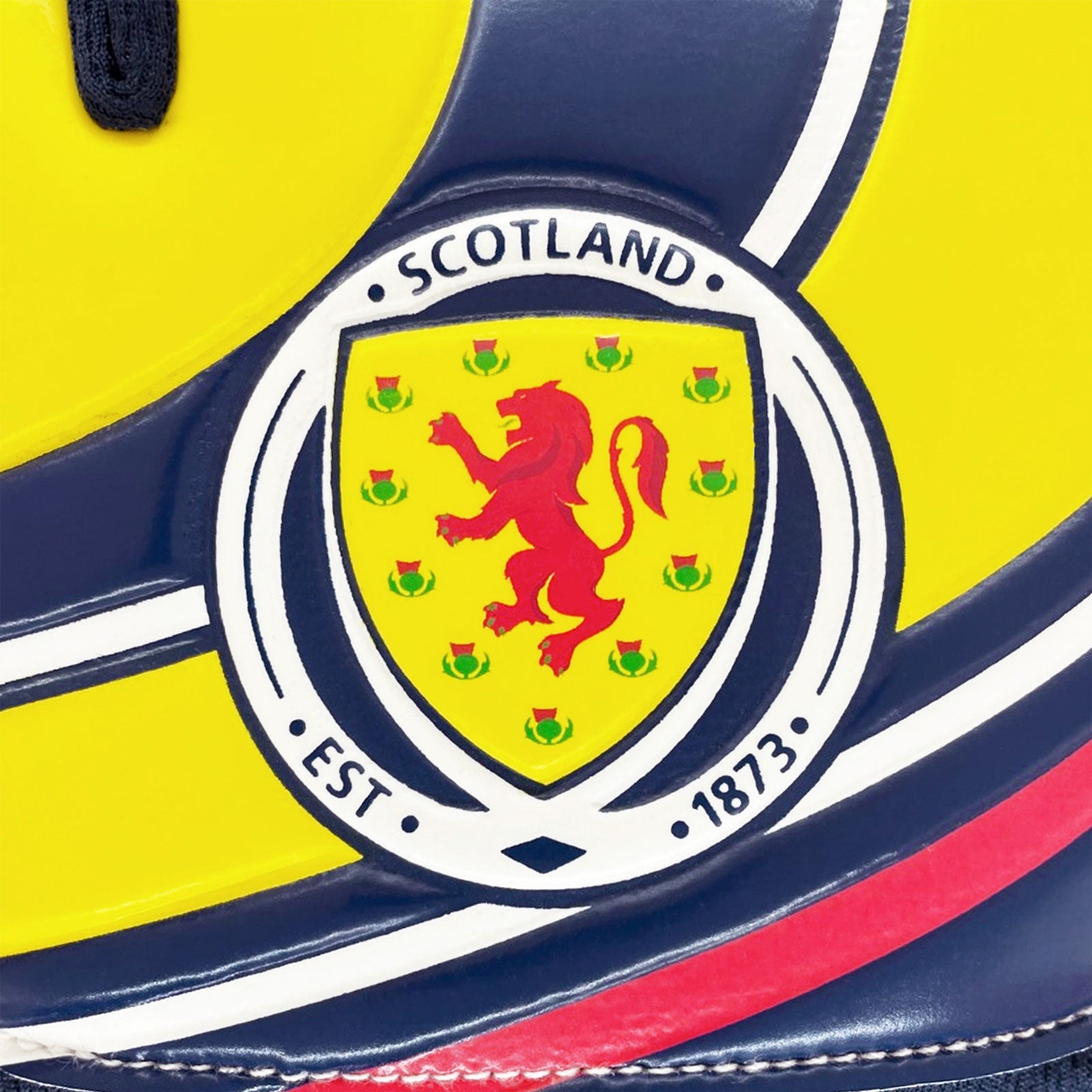 Scotland navy blue goalkeeper gloves with Scotland crest & text print to each glove