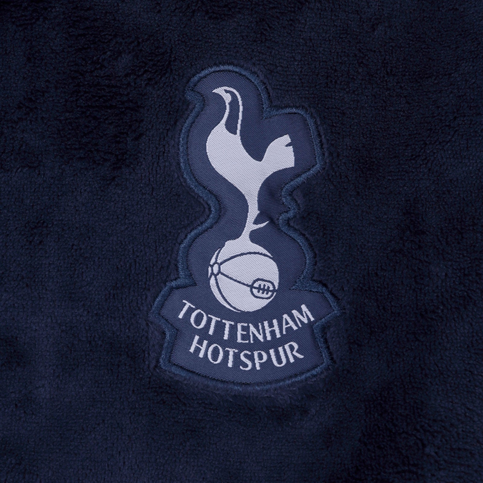 Spurs baby dressing gown in Navy Blue with club crest