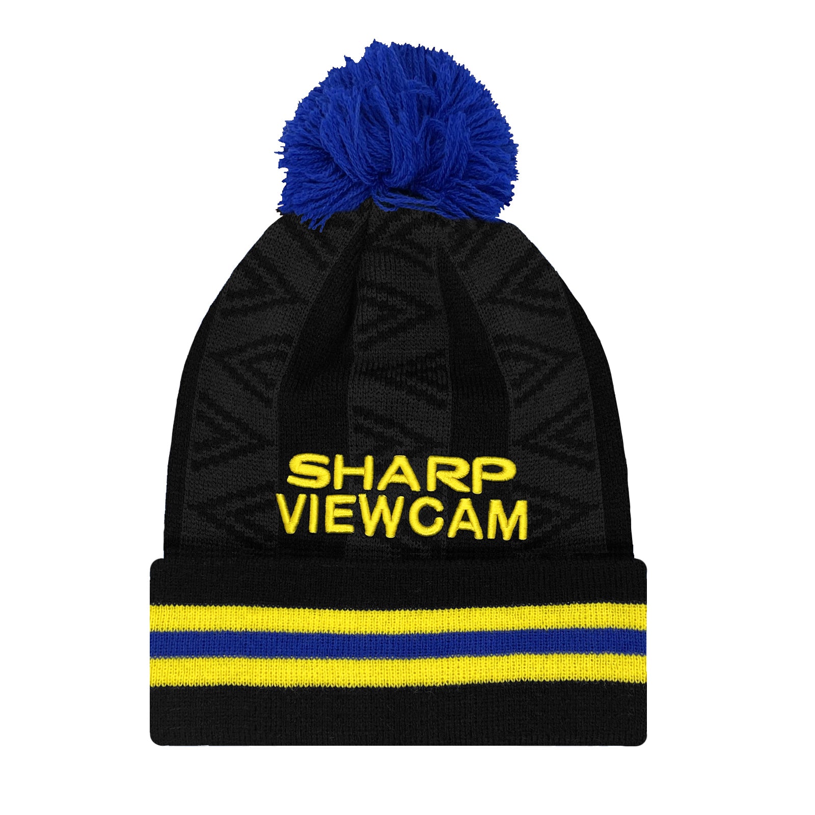 Man United bobble hat in retro black 1994 colours