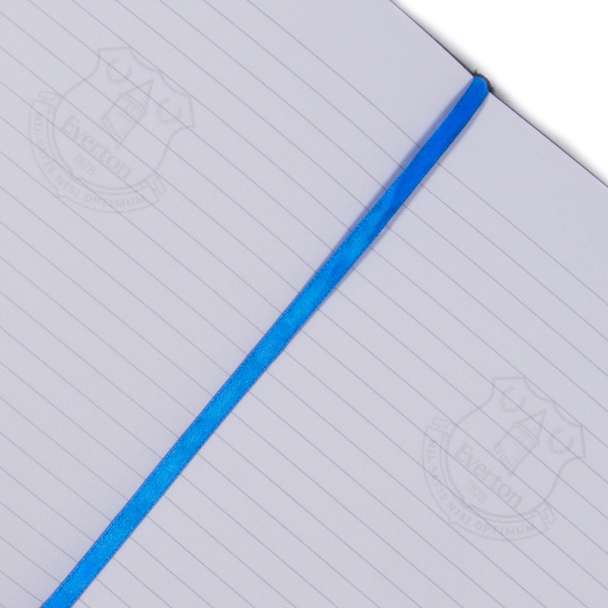 Everton notebook & pen in black with silver foil crest in club design gift box.