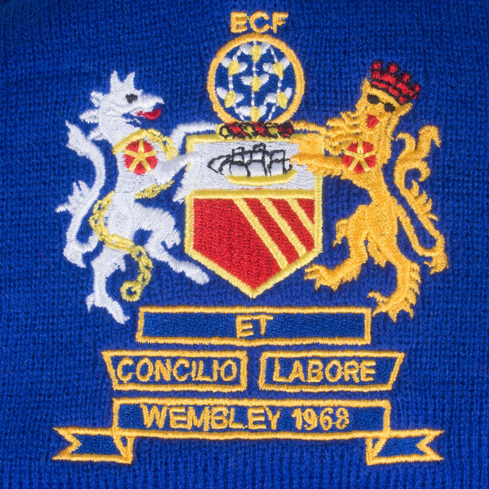 Manchester United scarf in 1968 blue colour
