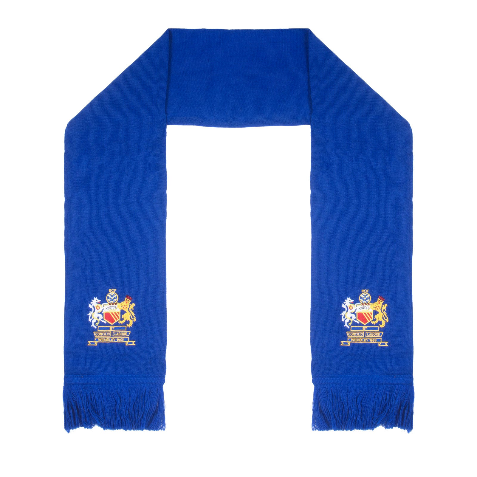 Manchester United scarf in 1968 blue colour