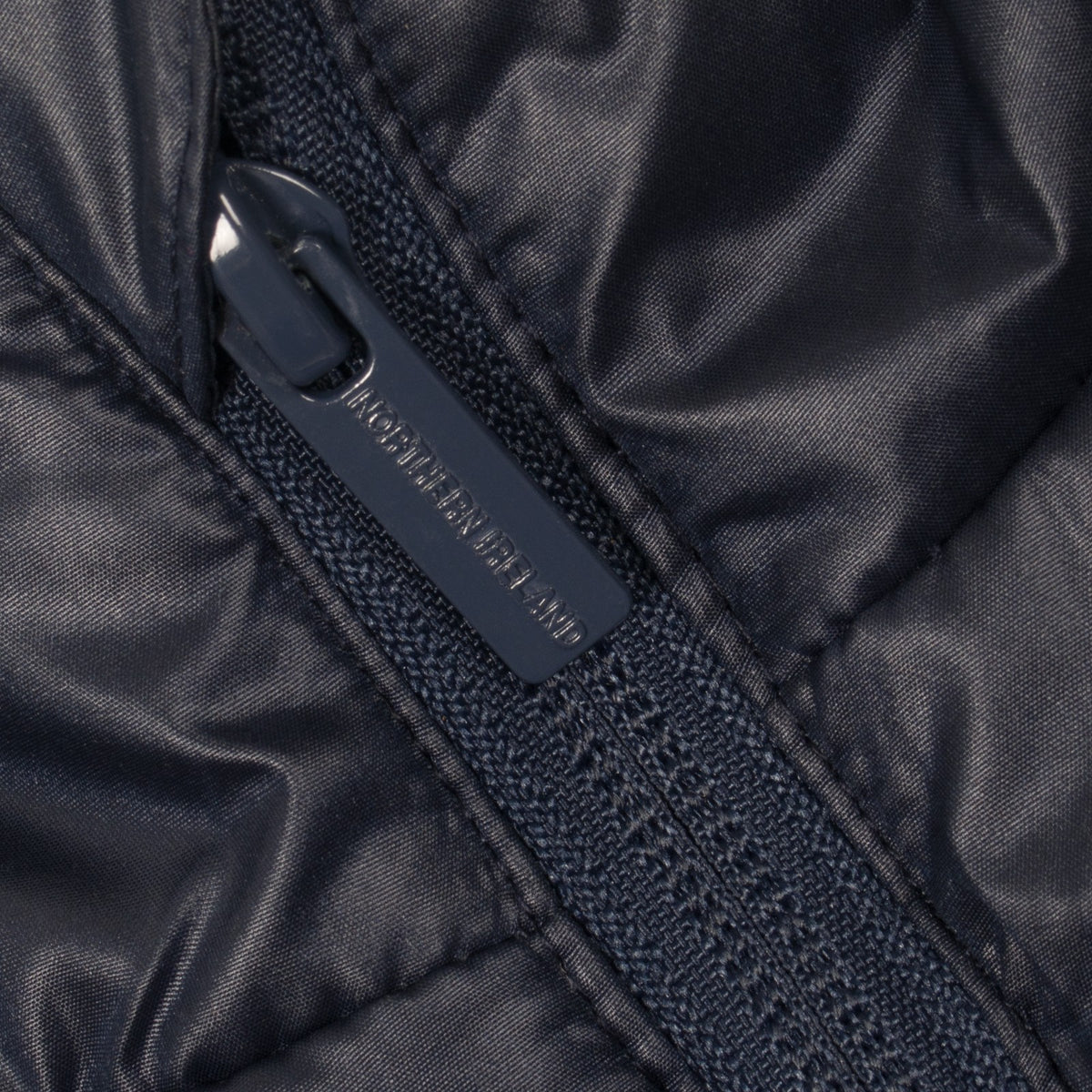 Northern Ireland gilet for adults in navy blue with national crest print to chest.
