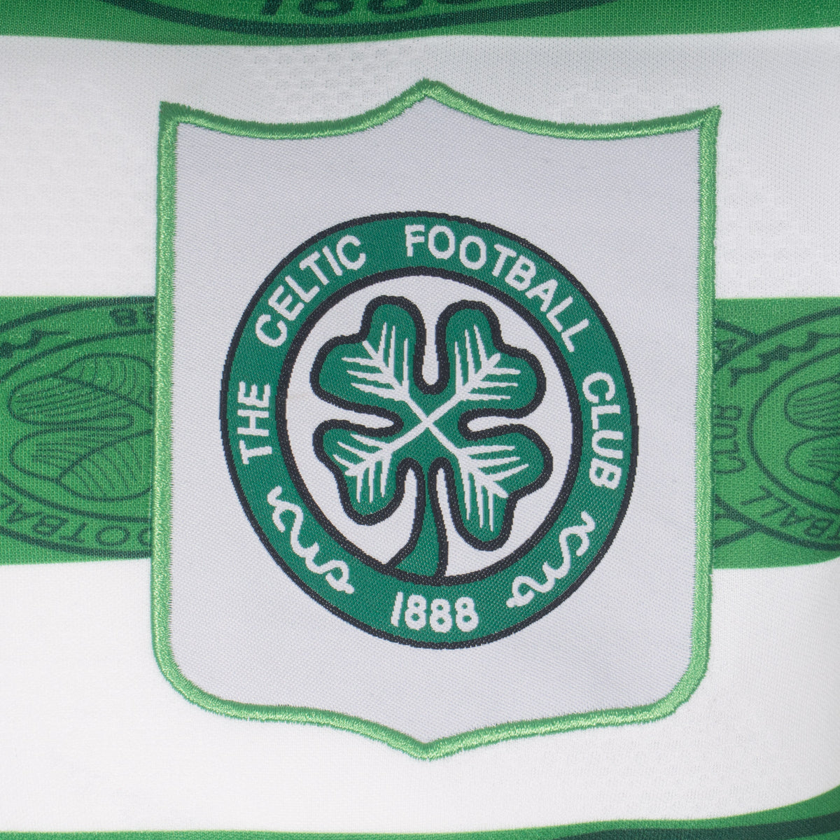 Celtic retro football shirt; Replica home shirt from 1996 in green with club crest & sponsor print to front
