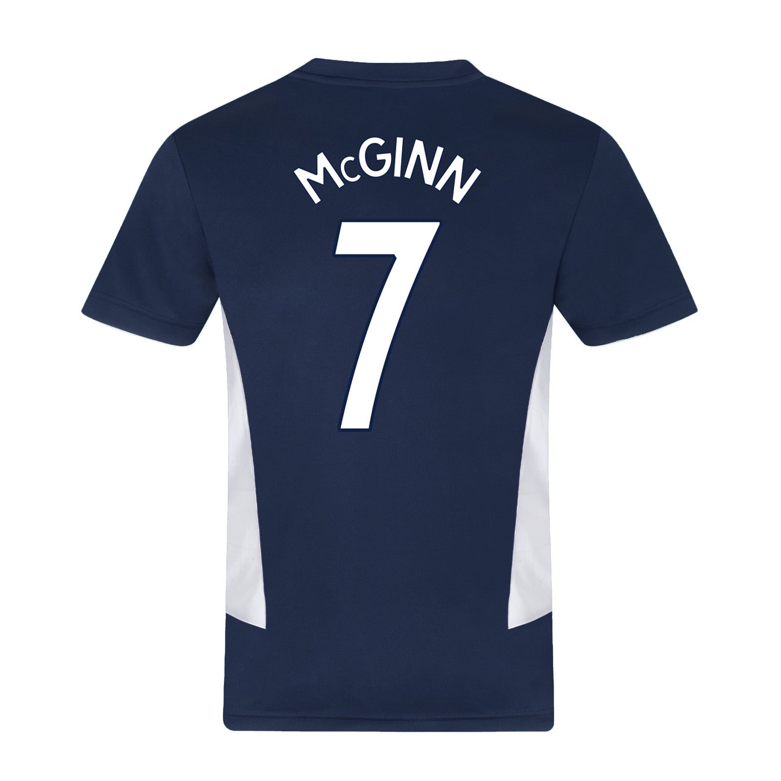 Scotland FA kids polyester T-shirt in navy blue with woven crest to chest.