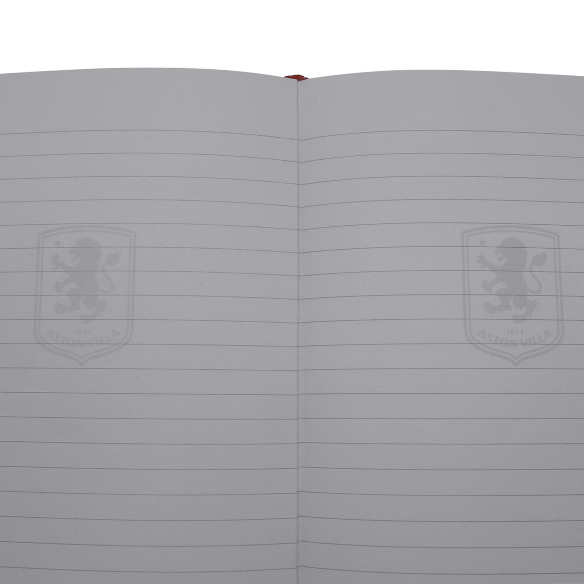 Aston Villa notebook & pen in black with silver foil crest in club design gift box.