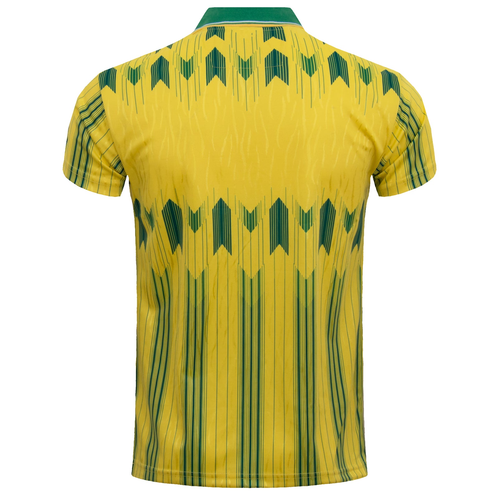 Celtic retro football shirt. Replica 1989/91 away shirt in yellow with club crest and sponsor print to front
